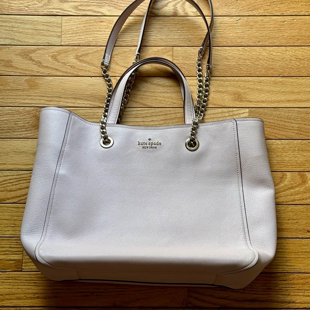 Kate Spade Infinite Large Triple Compartment Tote bag pink beige